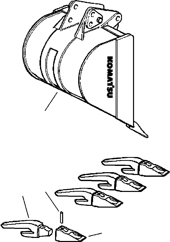 ADAPTER, TOOTH 552X156 KOMATSU