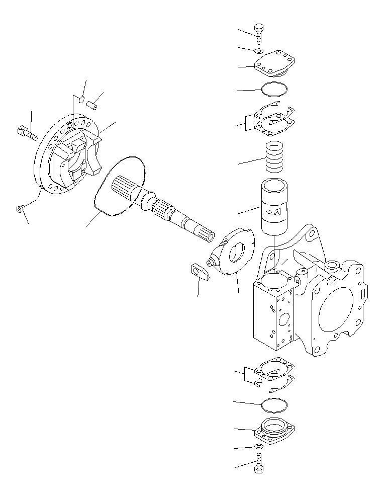 BLOCK ASS'Y, FRONT (708-2L-06170) KOMATSU