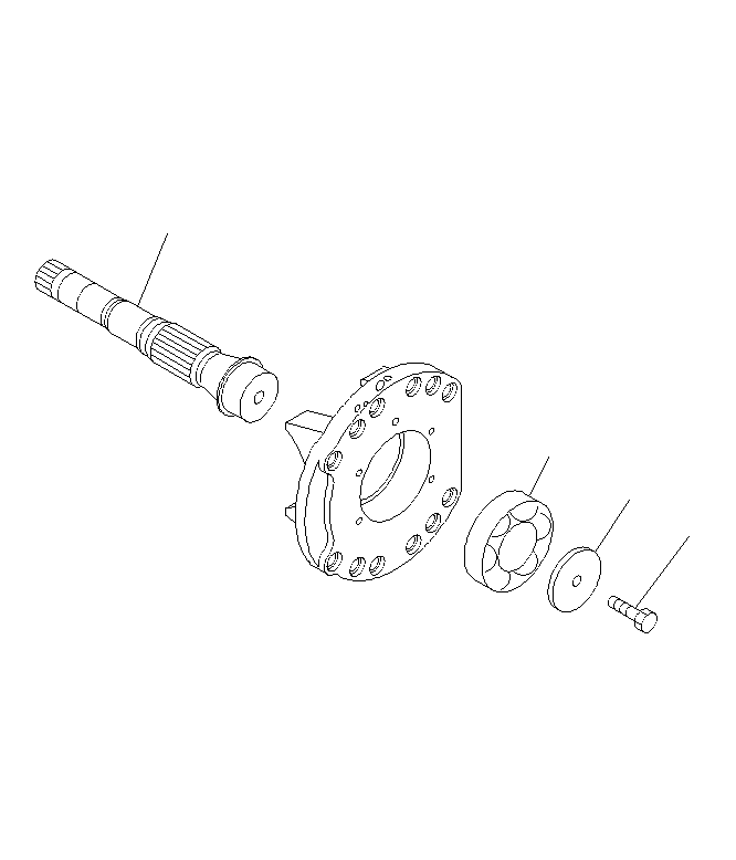 SHAFT.REAR 708-2H-22320 KOMATSU
