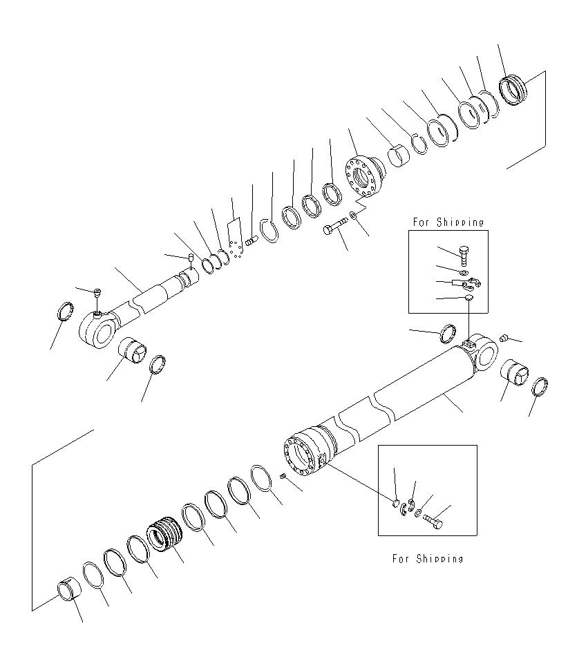 CYLINDER ASS'Y,BUCKET 707-01-0AP60 KOMATSU