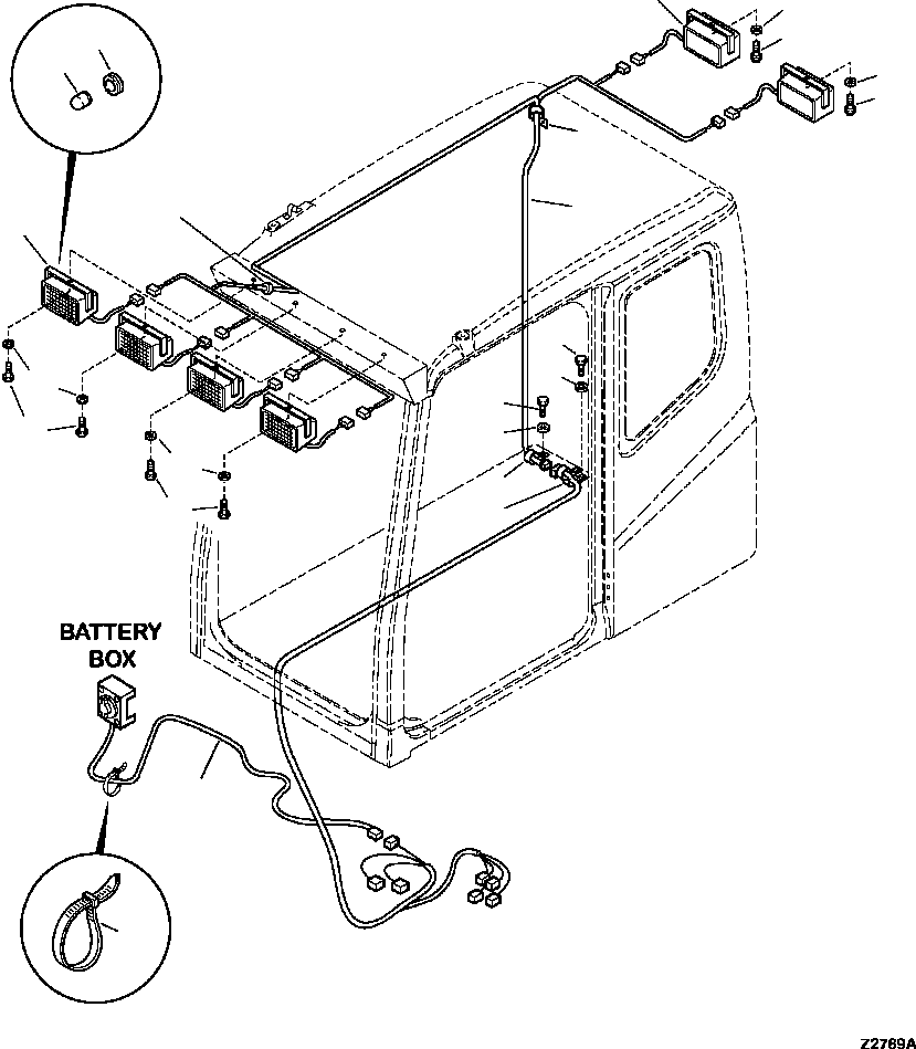 WIRING HARNESS, POWER 207-06-A1670 KOMATSU