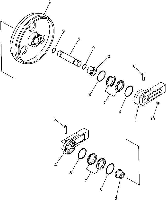IDLER,FRONT 203-30-42110 KOMATSU