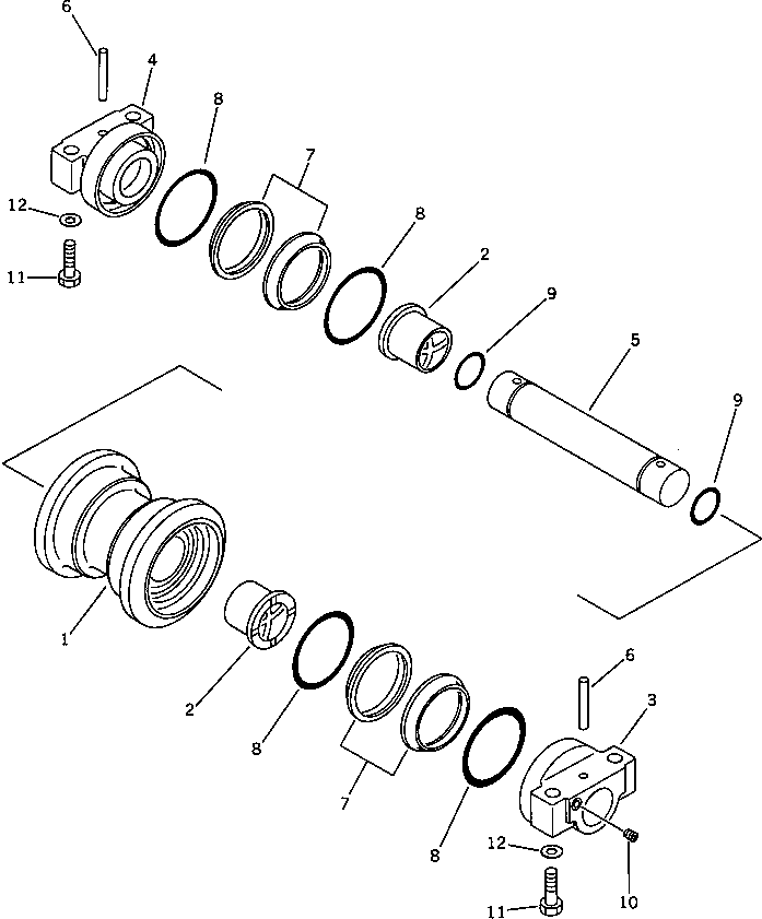Плавающее торцевое уплотнение в сборе 170-30-00210 KOMATSU