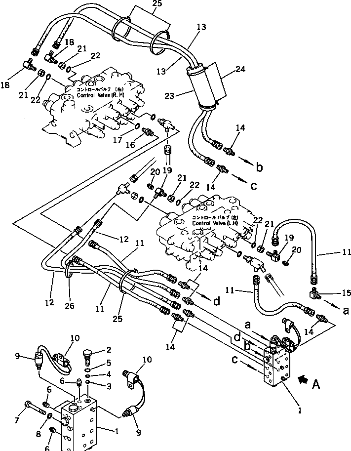SHUTTLE VALVE ASS'Y 203-62-44560 KOMATSU