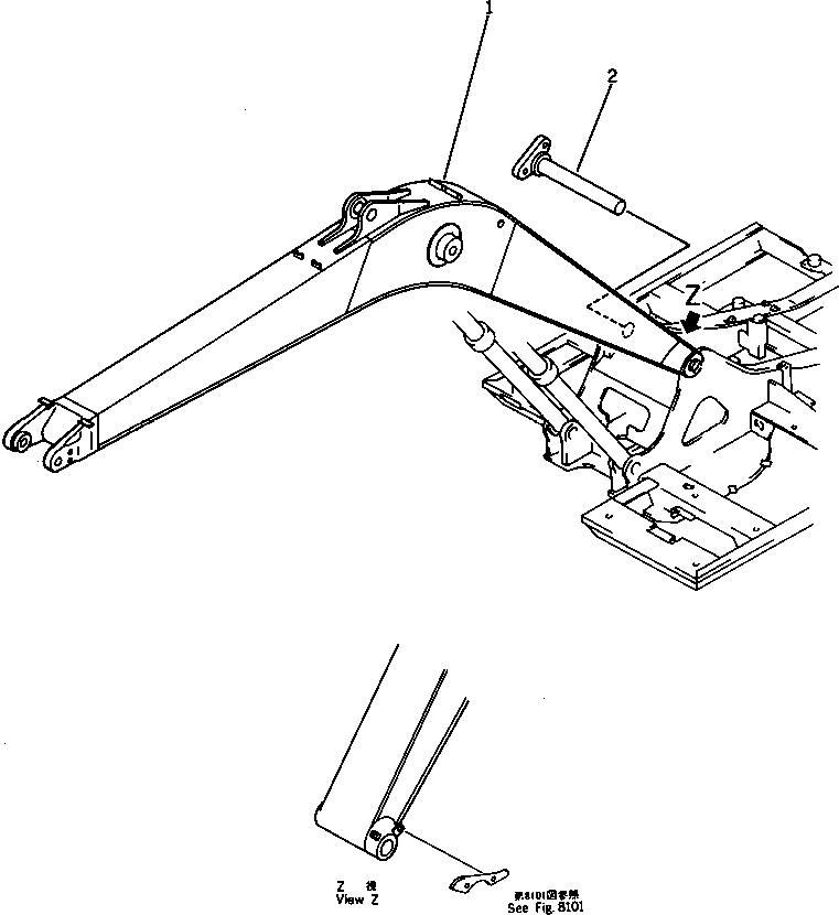 Стрела 21K-70-21330 KOMATSU