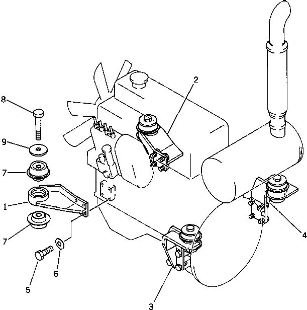 BRACKET,R.H. REAR 201-01-41121 KOMATSU