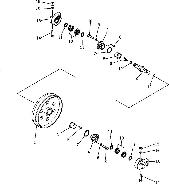 Направляющее колесо 103-30-24260 KOMATSU