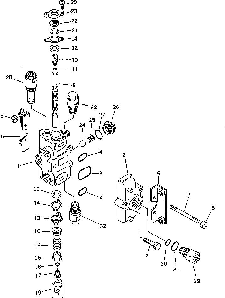Клапан в сборе 700-21-39002 KOMATSU