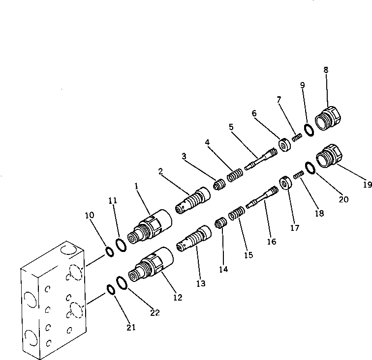 Клапан в сборе 700-20-62002 KOMATSU