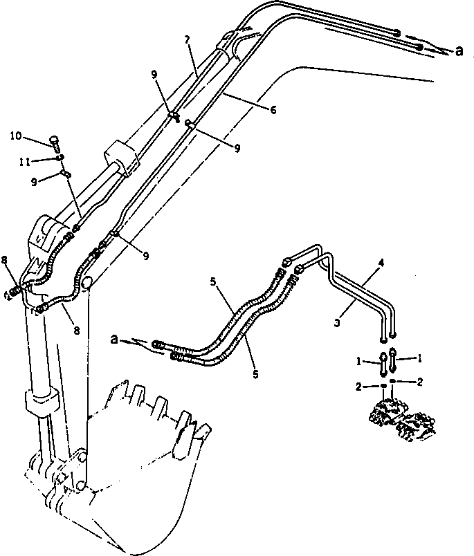 Шланг 07123-20509 KOMATSU