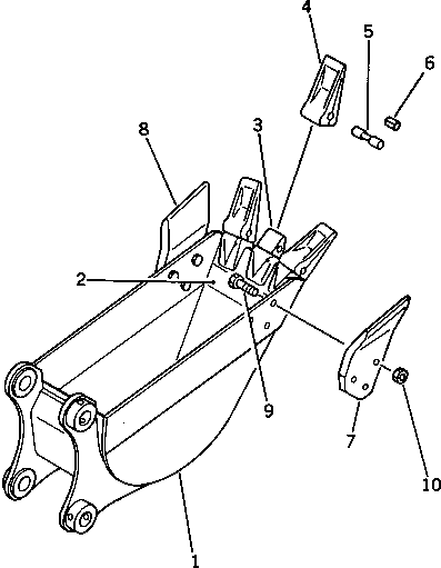 Ковш в сборе 20X-926-0040 KOMATSU