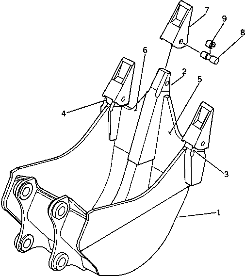 ADAPTER,R.H. (WELDED) 201-922-2140 KOMATSU