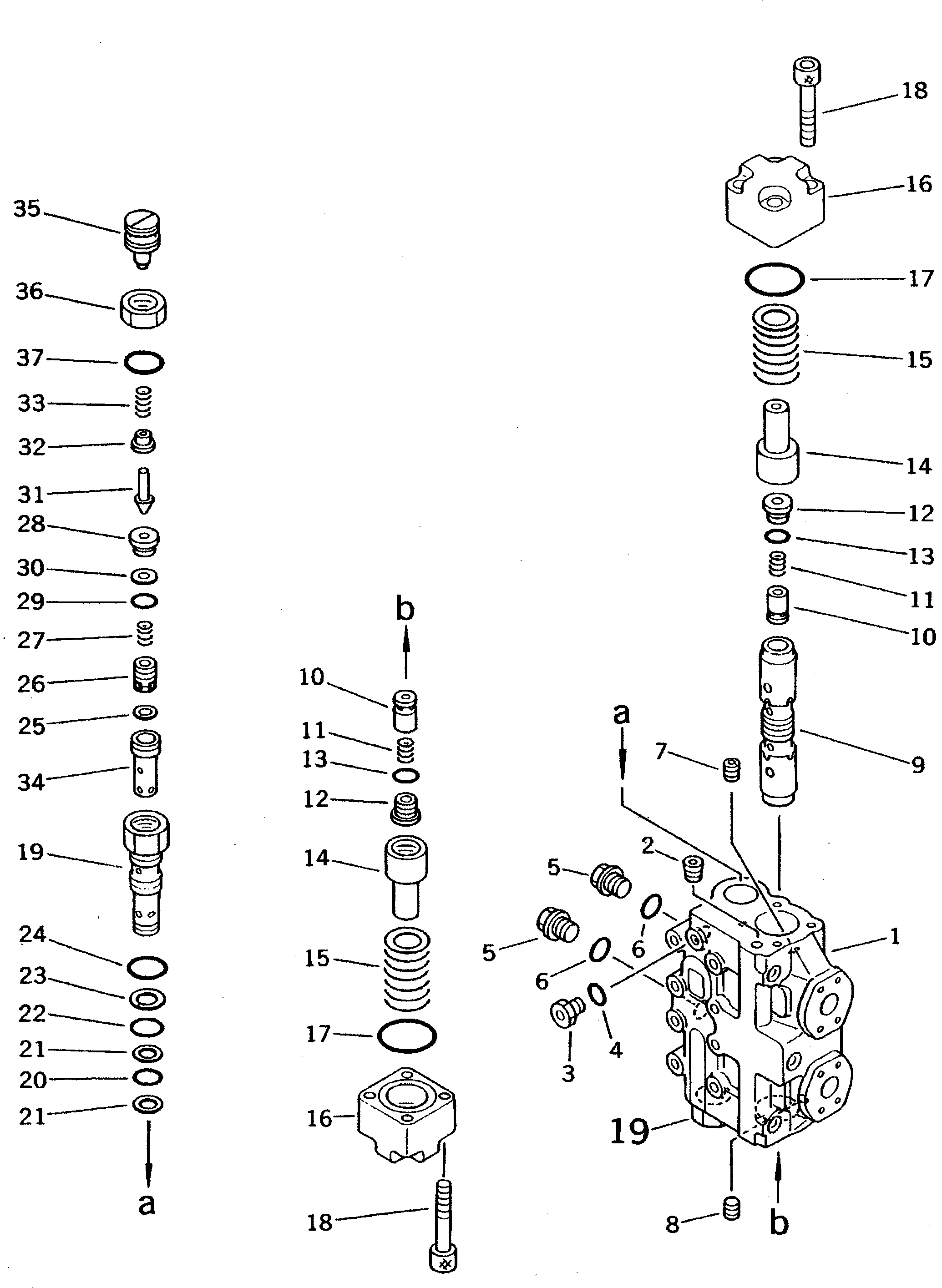 VALVE ASS'Y,C.O.R. 702-76-01200 KOMATSU