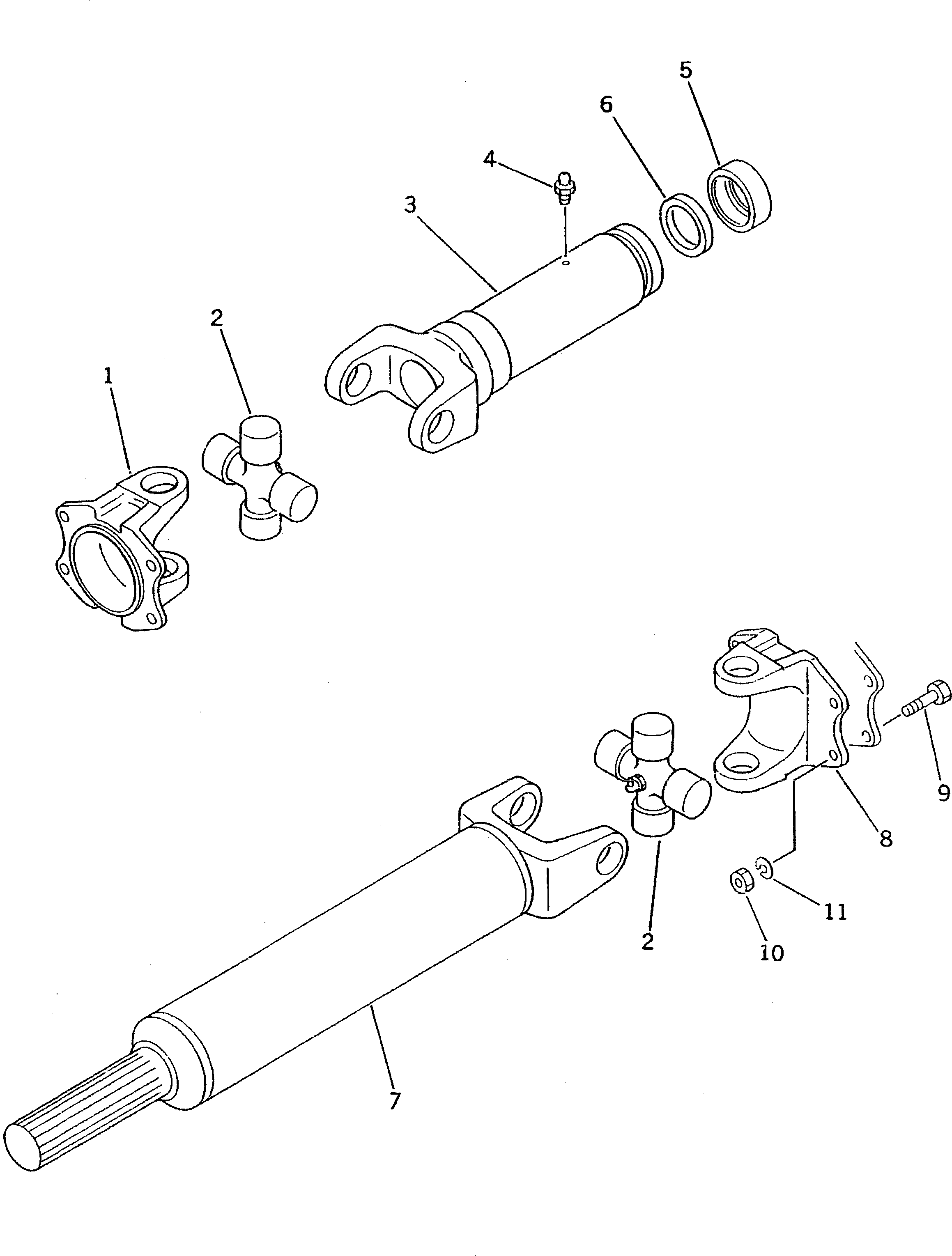 DRIVE SHAFT ASS'Y 20D-20-41100 KOMATSU