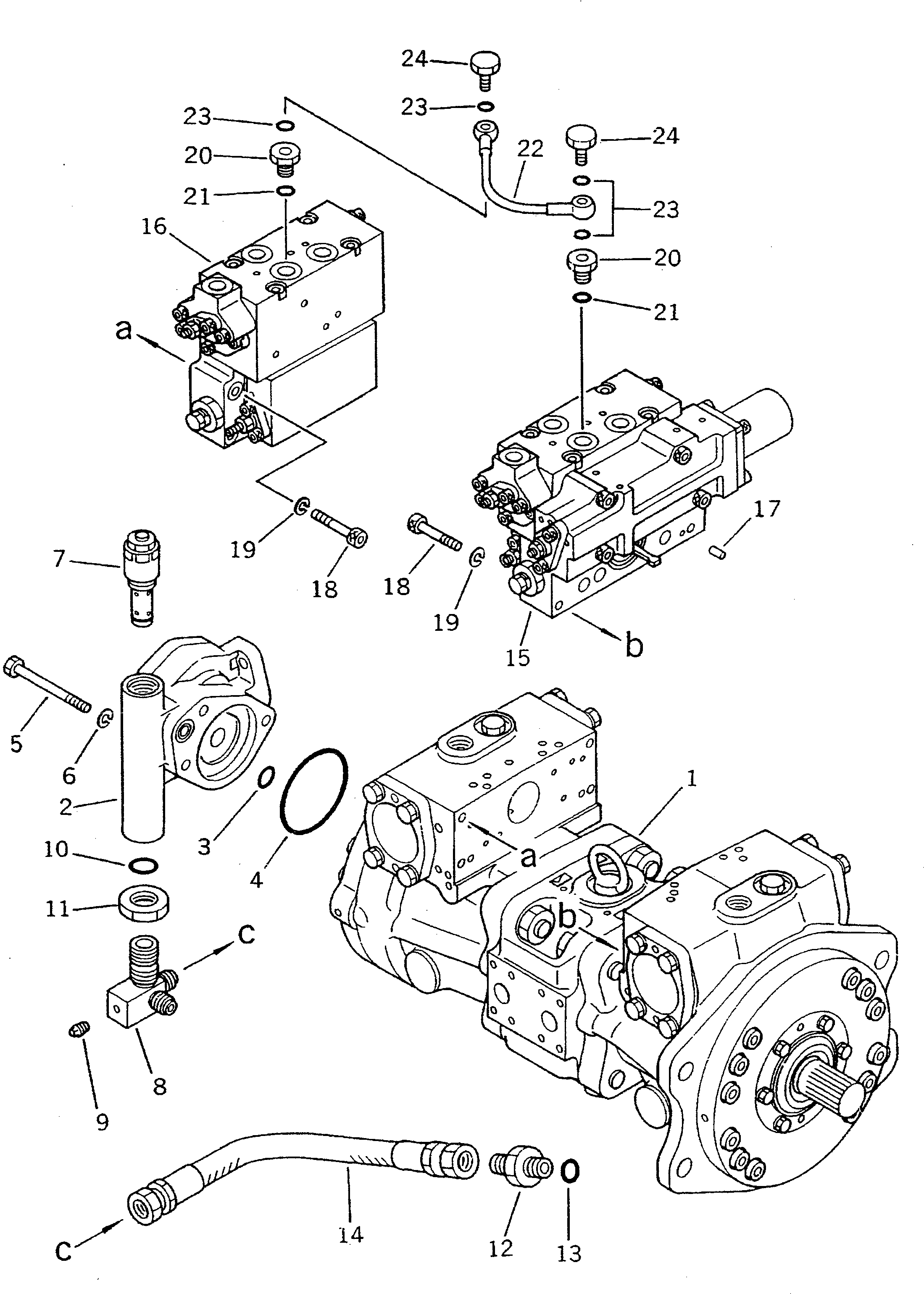 SERVO VALVE ASS'Y,REAR (708-23-07221) KOMATSU