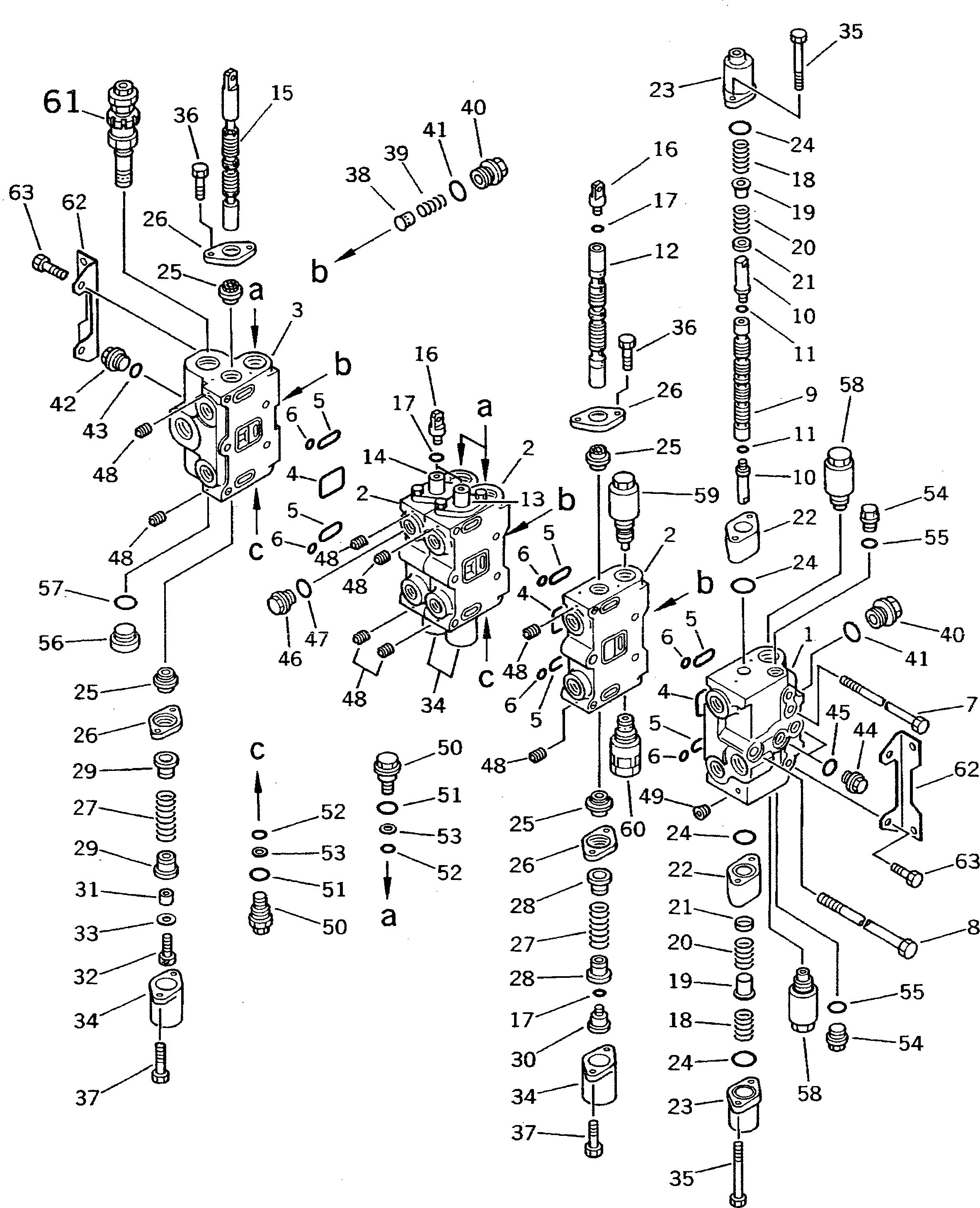 CONTROL VALVE ASS'Y,L.H. 700-85-31002 KOMATSU