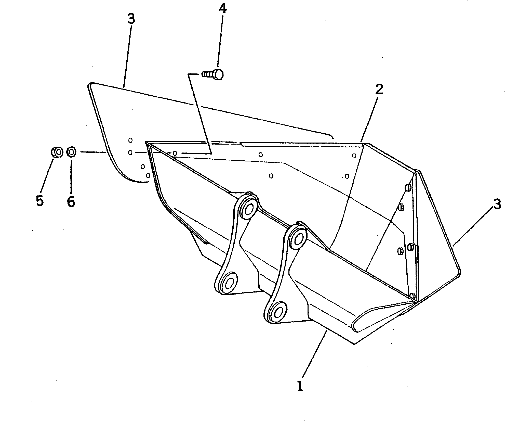 LIP (WELDED) 202-929-1121 KOMATSU