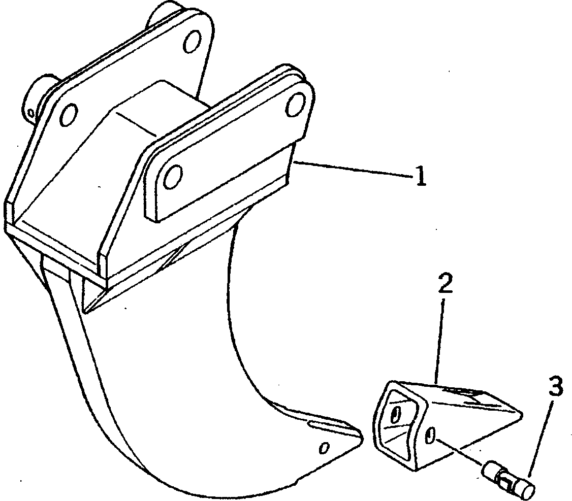 RIPPER ASS'Y,SINGLE SHANK 202-950-0012 KOMATSU