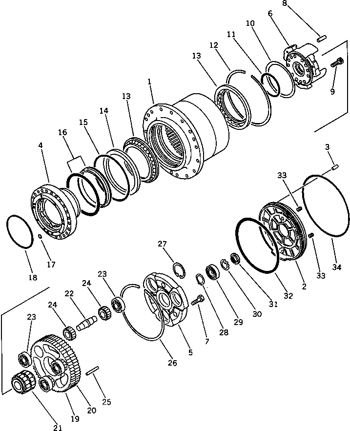 Подшипник TZ150A1007-01 KOMATSU