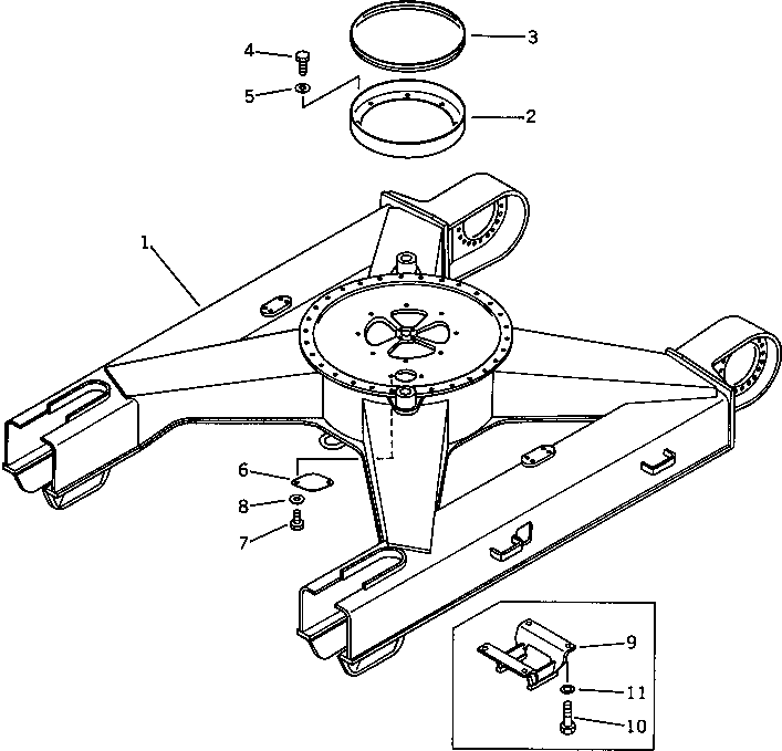 GUARD,CENTER 203-30-41320 KOMATSU