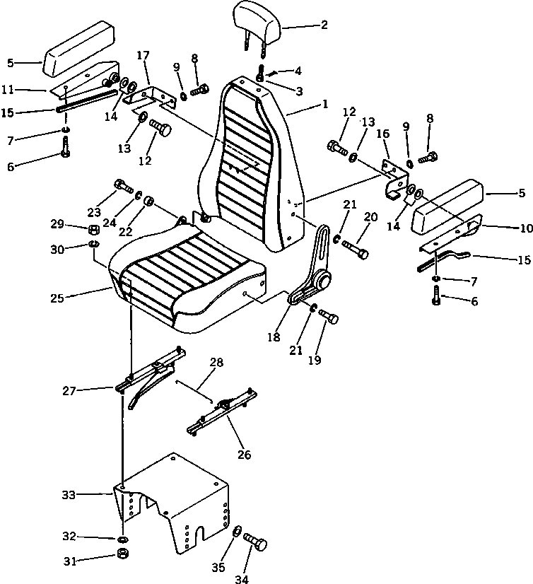 Подлокотник 205-57-72340 KOMATSU
