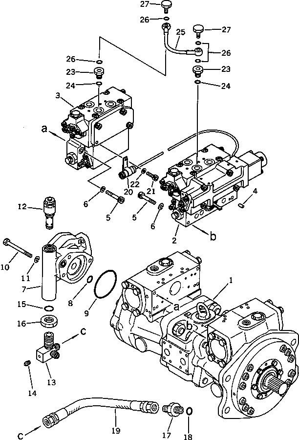 SERVO VALVE ASS'Y,REAR (708-23-07210) KOMATSU