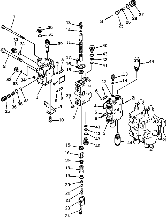 VALVE ASS'Y,R.H. 700-85-24003 KOMATSU