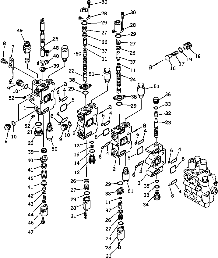 CONTROL VALVE ASS'Y,L.H. 700-86-19003 KOMATSU