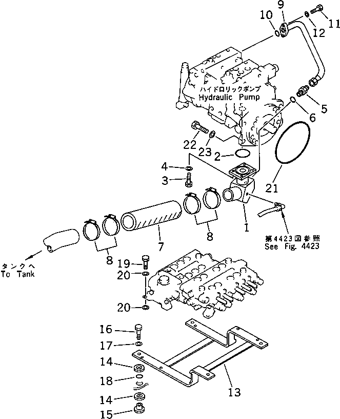 BRACKET,(FOR WRIST CONTROL) 203-62-44590 KOMATSU