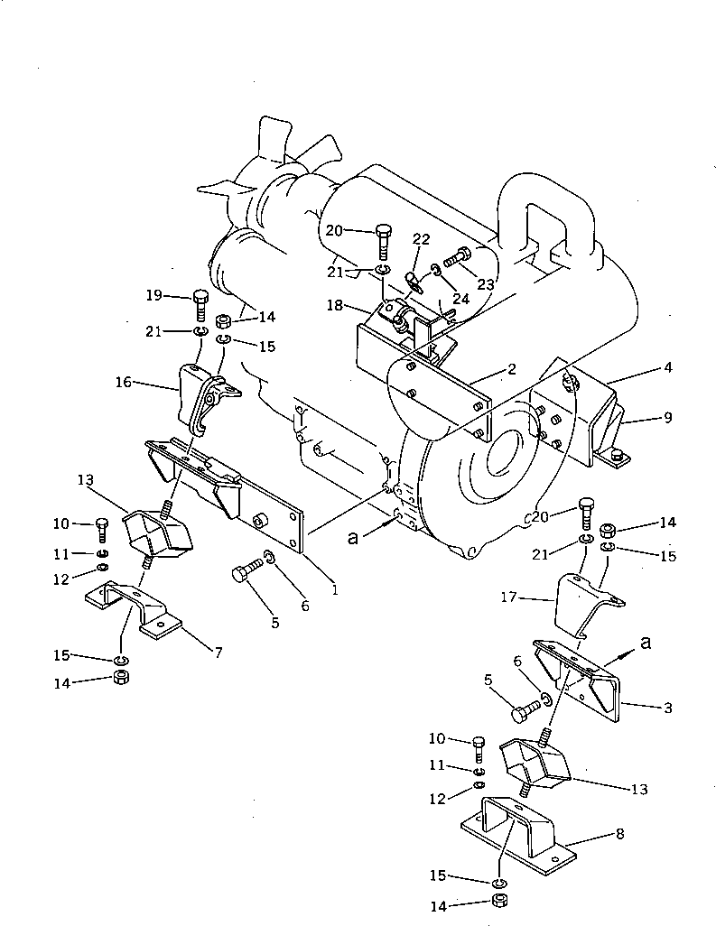 BRACKET,FRONT 20R-01-29151 KOMATSU