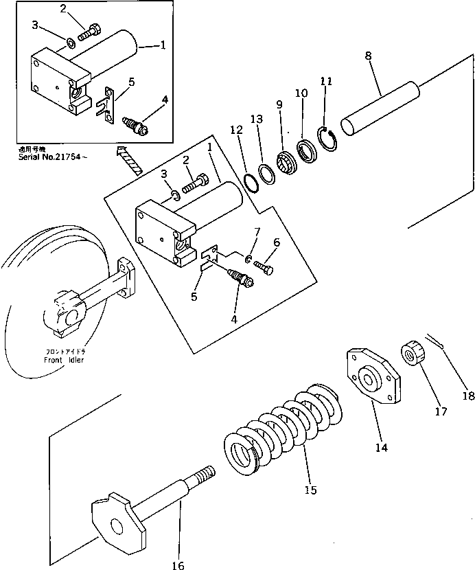 Опорное кольцо \0\07001-03040 KOMATSU