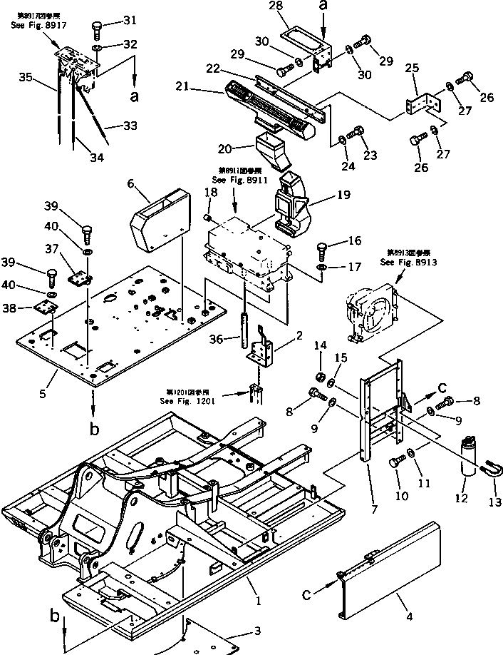 FRAME,REVOLVING 21K-979-2190 KOMATSU