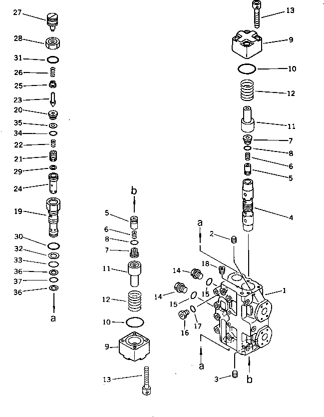C.O.R. VALVE ASS'Y 706-75-75301 KOMATSU