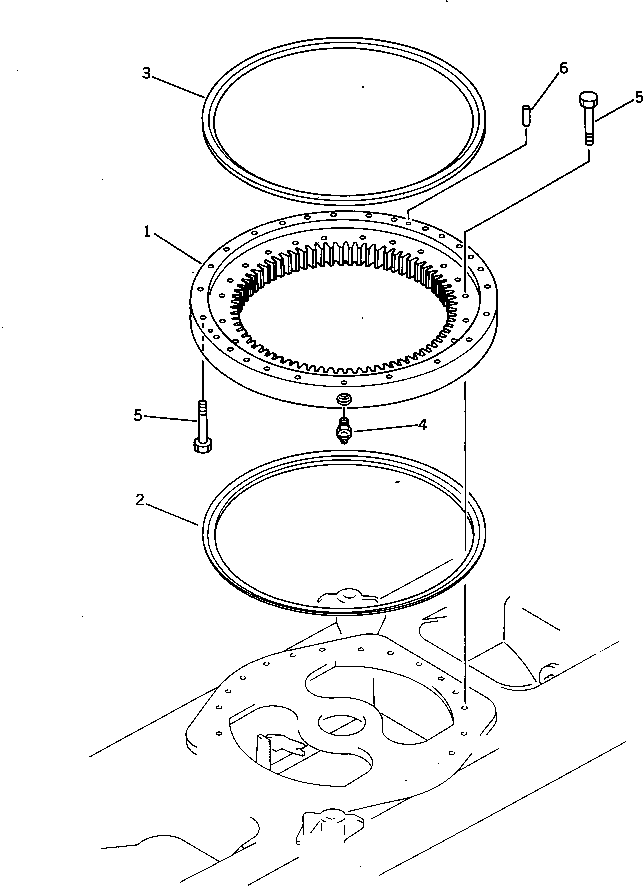 CIRCLE,SWING 21K-25-21201 KOMATSU