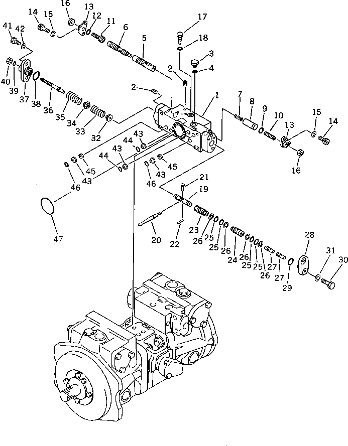 SERVO VALVE ASS'Y,FRONT 708-21-15901 KOMATSU