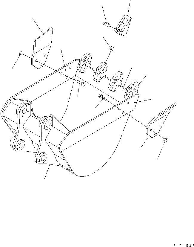 Ковш в сборе 20X-920-0110 KOMATSU