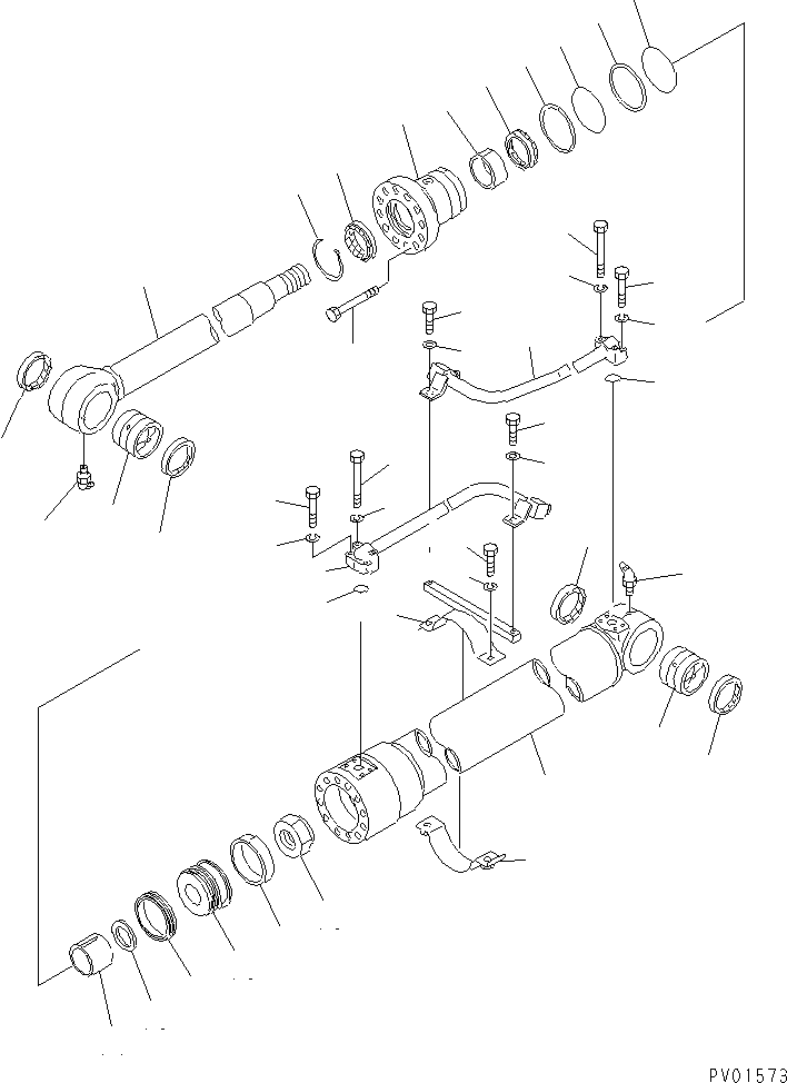 Цилиндр 20X-63-56541 KOMATSU