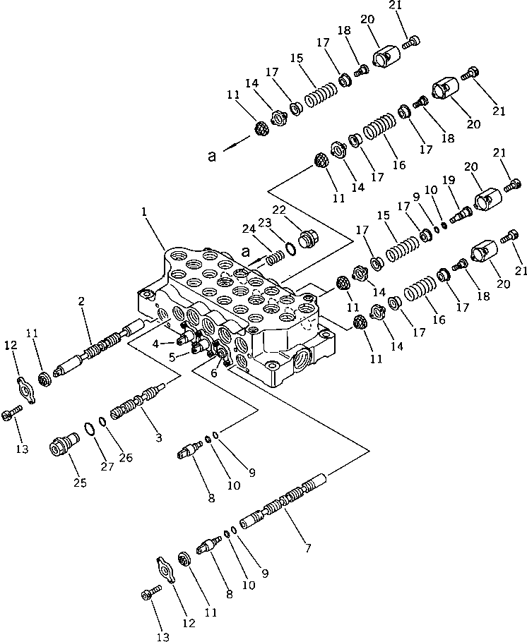 VALVE ASS'Y,R.H. (\2\709-26-11202) KOMATSU