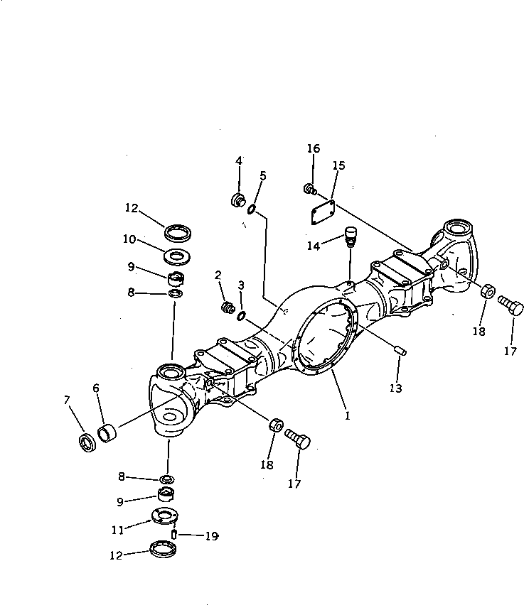 FRONT AXLE ASS'Y \0\20B-22-30002 KOMATSU