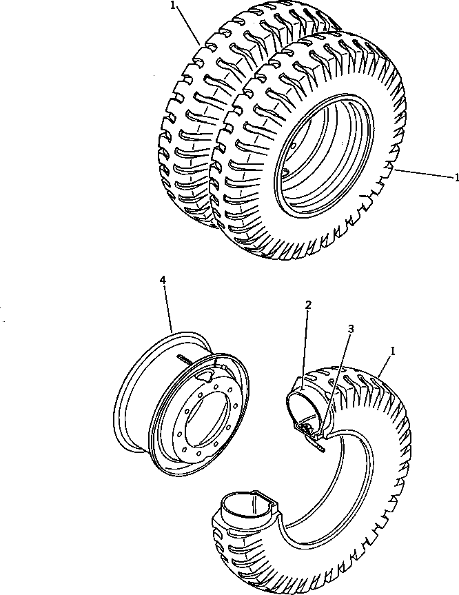 Колесо 20B-30-31140 KOMATSU
