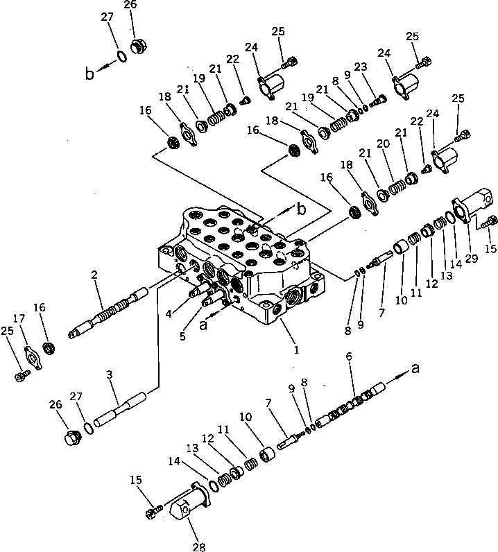 VALVE ASS'Y,R.H. 709-25-11602 KOMATSU