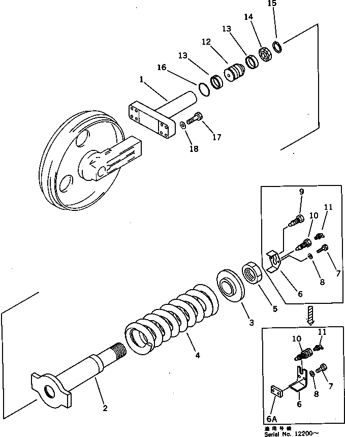 SPRING,RECOIL 204-30-31160 KOMATSU
