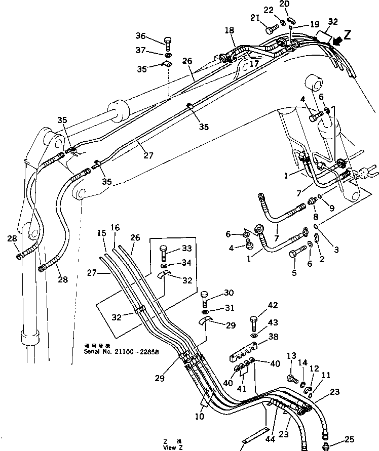 Трубка 203-62-43124 KOMATSU
