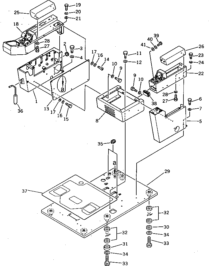 BOX,R.H. 203-54-41562 KOMATSU