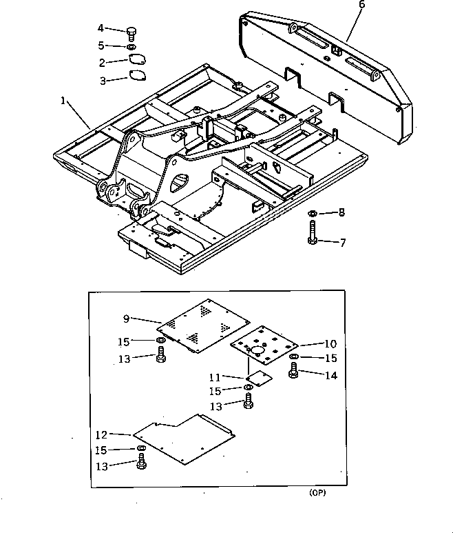 FRAME,REVOLVING 203-46-41440 KOMATSU