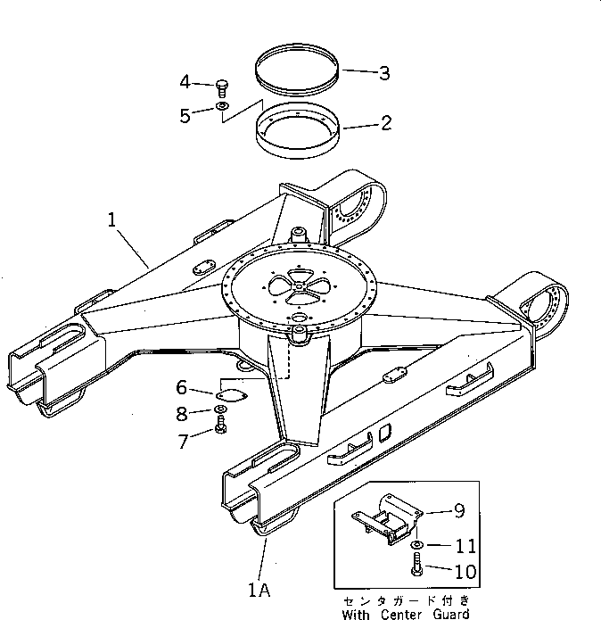 GUARD,FRONT (WELDED) 203-30-41124 KOMATSU
