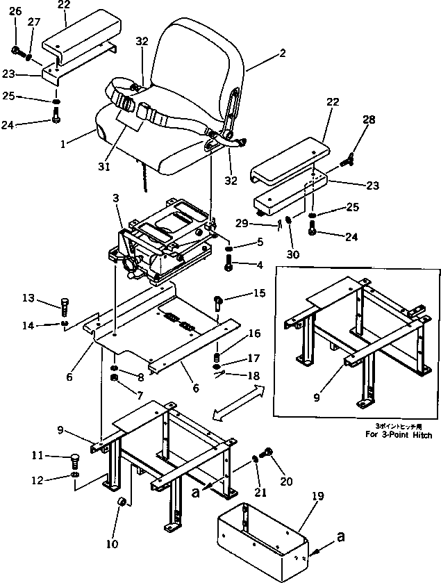 CUSHION ASS'Y 131-57-62300 KOMATSU
