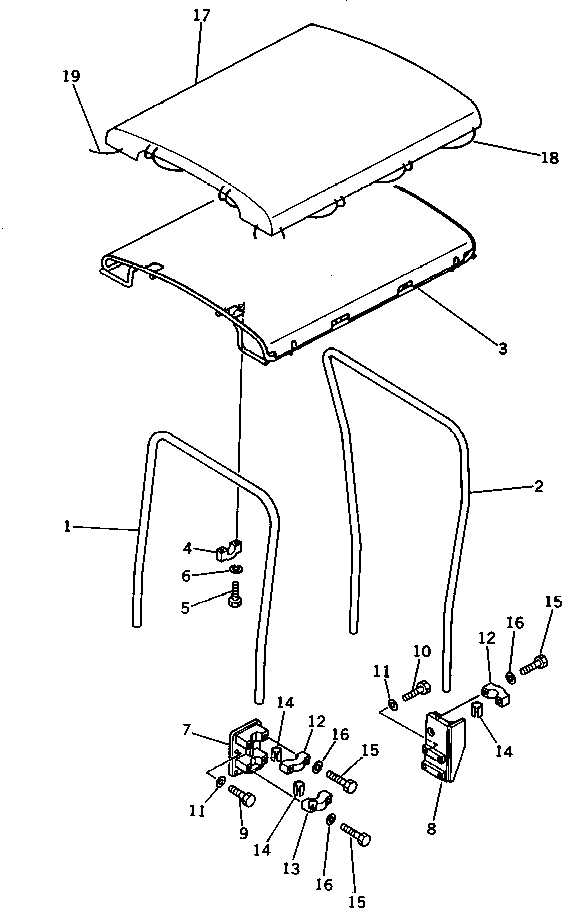 CAP,L.H. 113-Y73-2140 KOMATSU