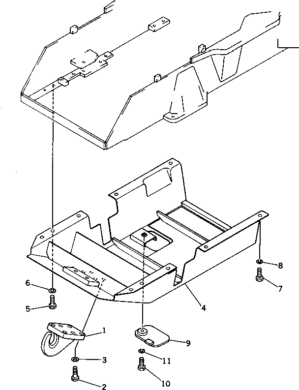 GUARD,FRONT 113-54-35130 KOMATSU