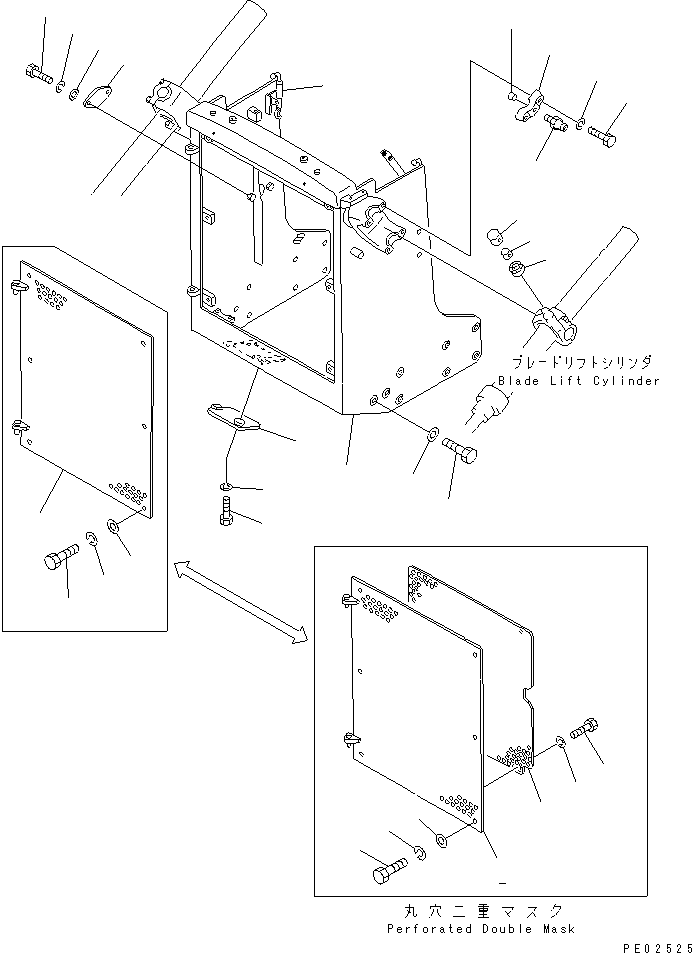 GUARD,RADIATOR 13G-54-45211 KOMATSU